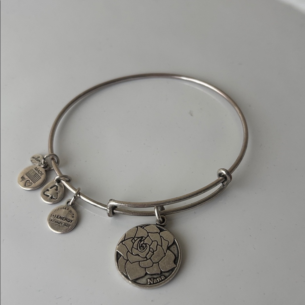 Alex & Ani Nana Silver Charm Bracelet